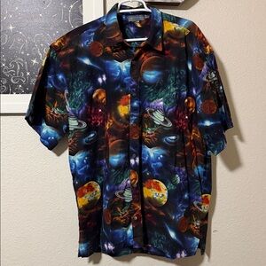 High seas trading co space planets shirt